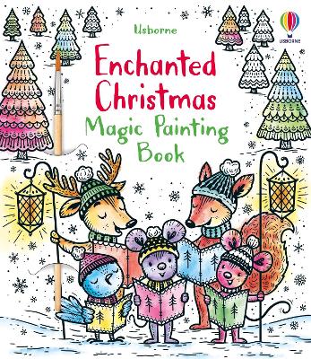 Book cover for Enchanted Christmas Magic Painting Book
