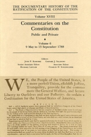 Cover of Commentaries on the Constitution Vol 6