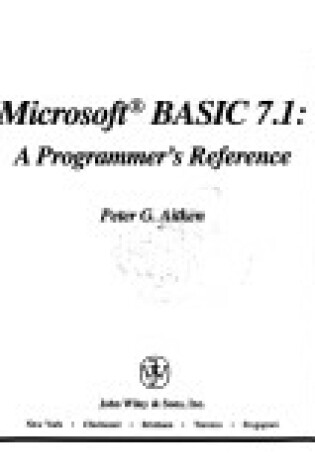 Cover of Microsoft BASIC 7.1