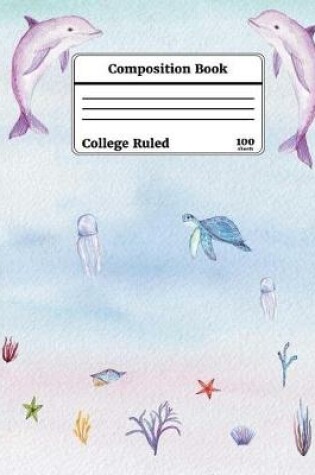 Cover of Watercolor Under the Sea Composition Book