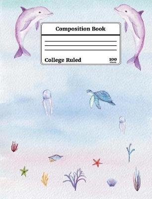 Book cover for Watercolor Under the Sea Composition Book