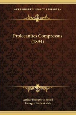 Cover of Prolecanites Compressus (1894)