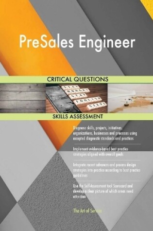 Cover of PreSales Engineer Critical Questions Skills Assessment