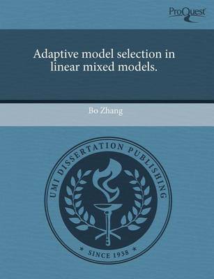 Book cover for Adaptive Model Selection in Linear Mixed Models