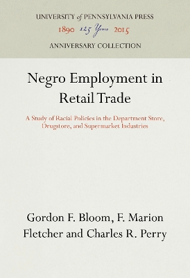 Cover of Negro Employment in Retail Trade