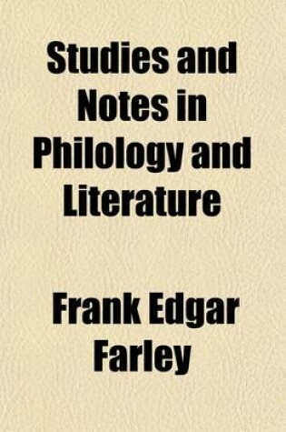 Cover of Studies and Notes in Philology and Literature (Volume 11)