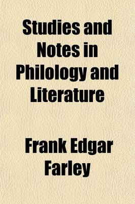 Book cover for Studies and Notes in Philology and Literature (Volume 11)