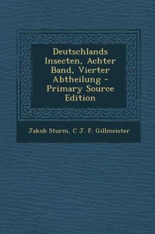 Cover of Deutschlands Insecten, Achter Band, Vierter Abtheilung