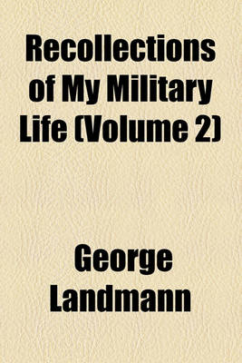 Book cover for Recollections of My Military Life (Volume 2)