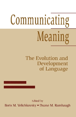 Book cover for Communicating Meaning