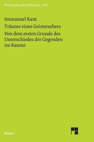 Cover of Traume eines Geistersehers