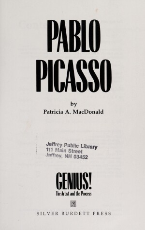 Book cover for Pablo Picasso