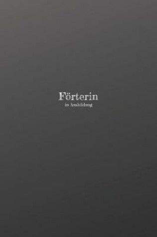 Cover of Foerterin in Ausbildung