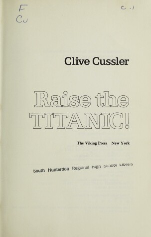 Book cover for Raise the Titanic!