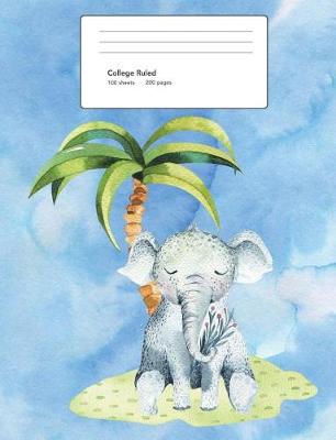 Book cover for Elephant Composition Book College Ruled