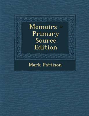 Book cover for Memoirs - Primary Source Edition