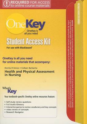 Book cover for OneKey Blackboard with MyLab Physical Assessment, Student Access Kit, Health & Physical Assessment in Nursing