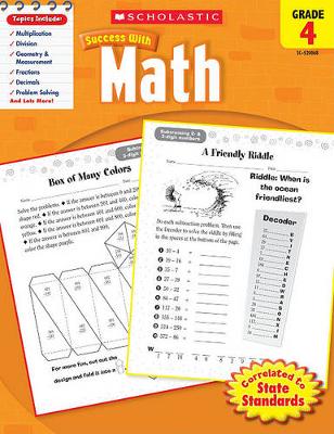 Book cover for Scholastic Success with Math: Grade 4 Workbook