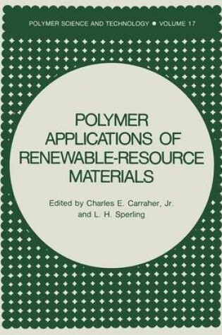 Cover of Polymer Applications of Renewable-Resource Materials