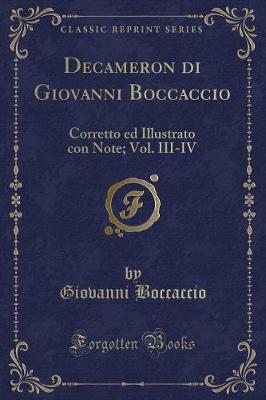 Book cover for Decameron Di Giovanni Boccaccio