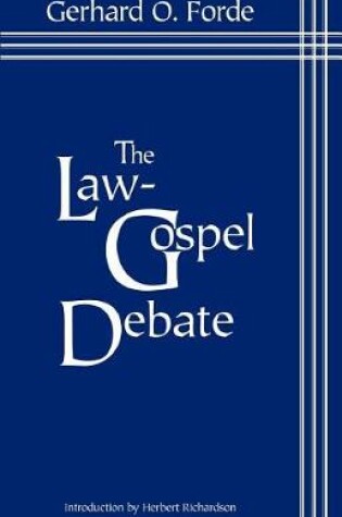 Cover of Law Gospel Debate