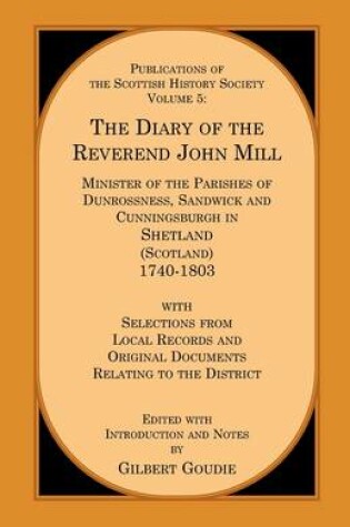 Cover of The Diary of the Rev. John Mill