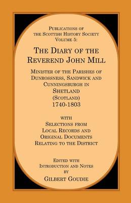 Book cover for The Diary of the Rev. John Mill