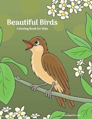 Book cover for Beautiful Birds Coloring Book for Kids