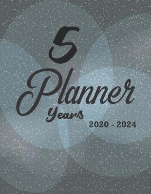 Book cover for 5 years planner 2020-2024