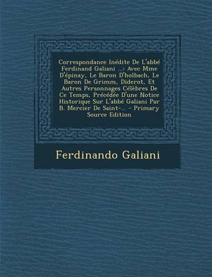 Book cover for Correspondance Inedite de L'Abbe Ferdinand Galiani ...