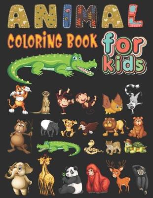 Book cover for Animal coloring book For Kids