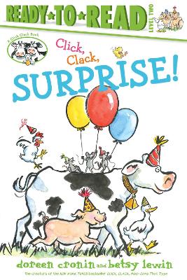 Book cover for Click, Clack, Surprise!/Ready-to-Read Level 2