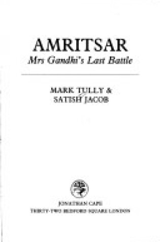 Cover of Amritsar