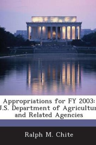 Cover of Appropriations for Fy 2003