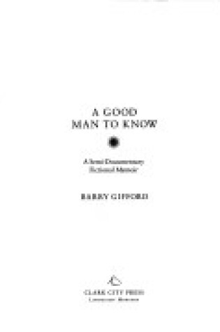 Cover of A Good Man to Know