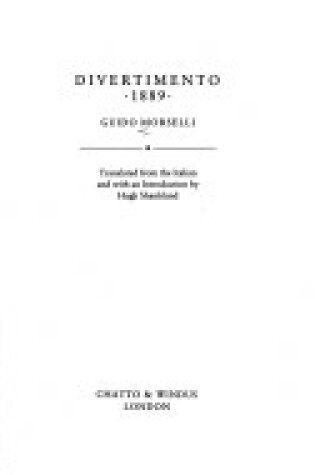 Cover of Divertimento 1889