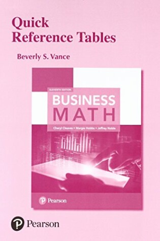 Cover of Quick Reference Tables for Business Math