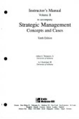 Cover of Instructor's Manual: Im V2 Strategic Management