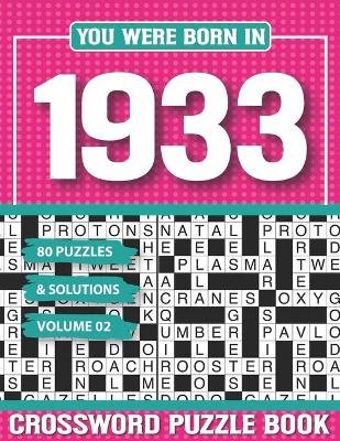 Cover of You Were Born In 1933 Crossword Puzzle Book