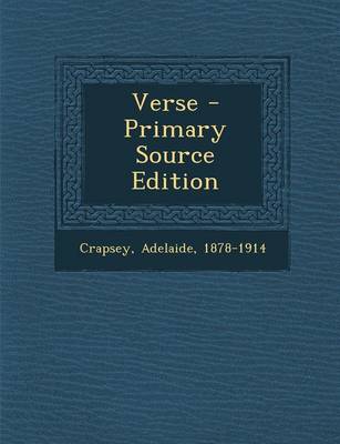 Book cover for Verse - Primary Source Edition