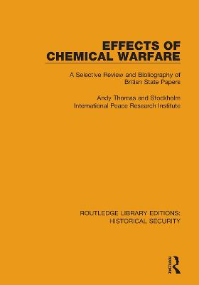Cover of Effects of Chemical Warfare