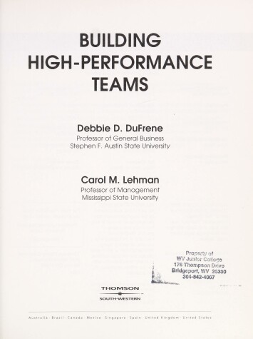 Book cover for Teams Handbook for Lehman/Dufrene S Business Communication, 15th