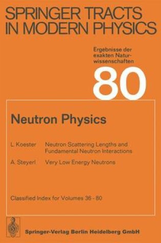 Cover of Neutron Physics