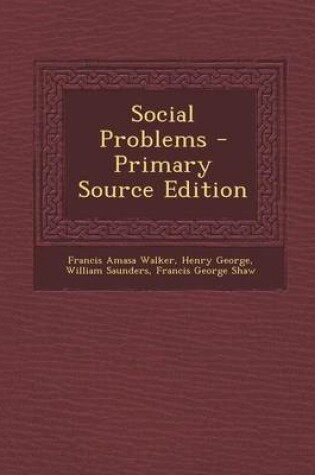 Cover of Social Problems - Primary Source Edition