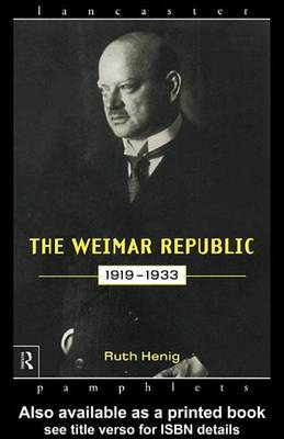 Cover of The Weimar Republic 1919-1933