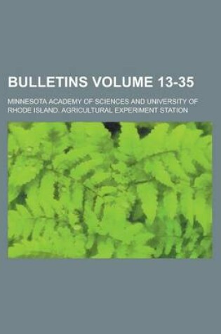 Cover of Bulletins Volume 13-35