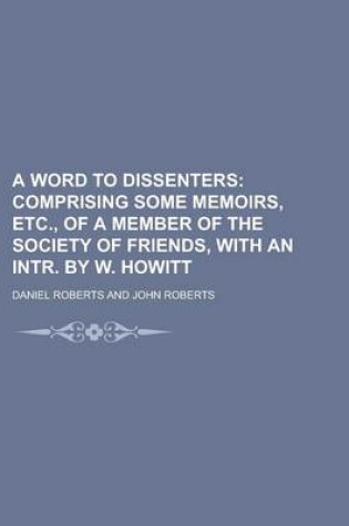Cover of A Word to Dissenters