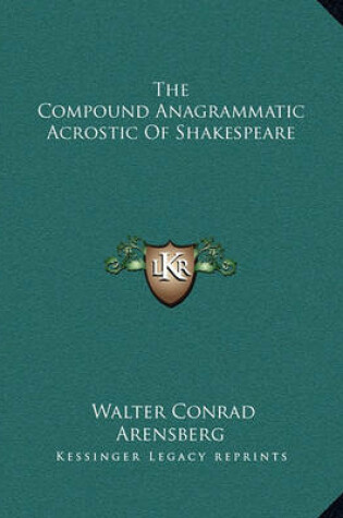 Cover of The Compound Anagrammatic Acrostic of Shakespeare