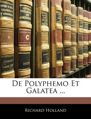 Book cover for de Polyphemo Et Galatea ...