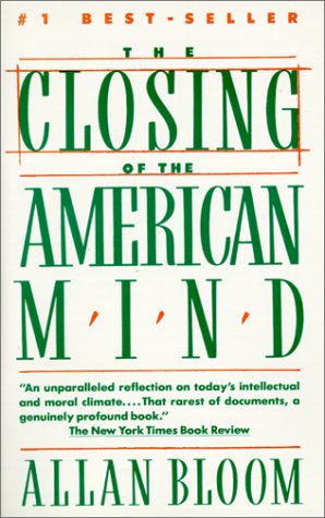 Book cover for The Closing of the American Mind